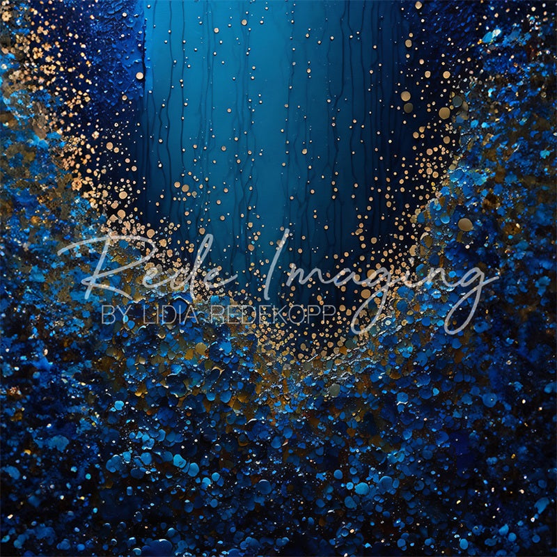 Kate Abstract Blue Backdrop Designed by Lidia Redekopp