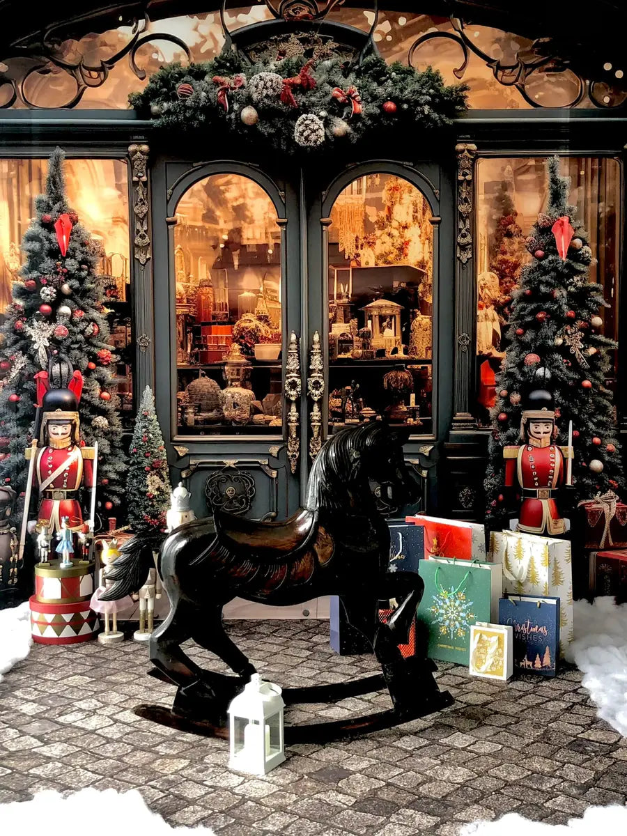 Kate Christmas Nutcracker Store Backdrop Designed by Emetselch