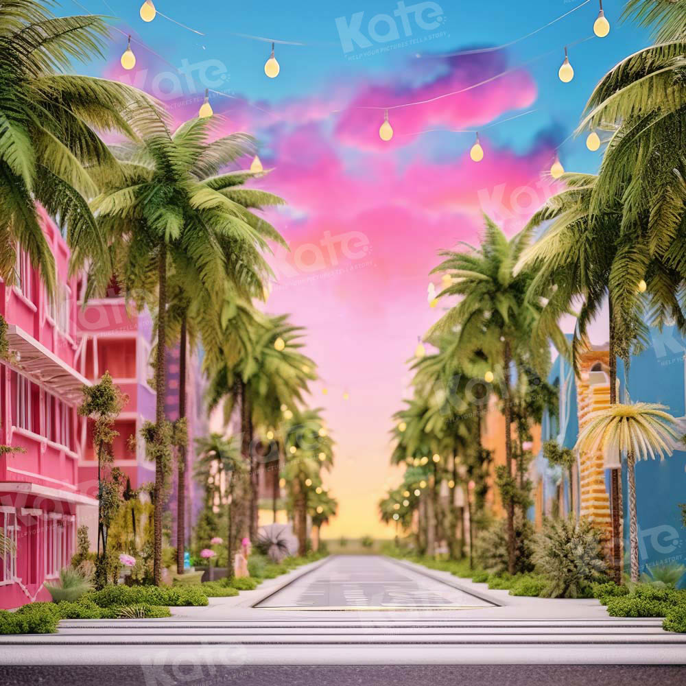 Kate Summer Fantasy Doll Coconut Town Backdrop Designed by Emetselch