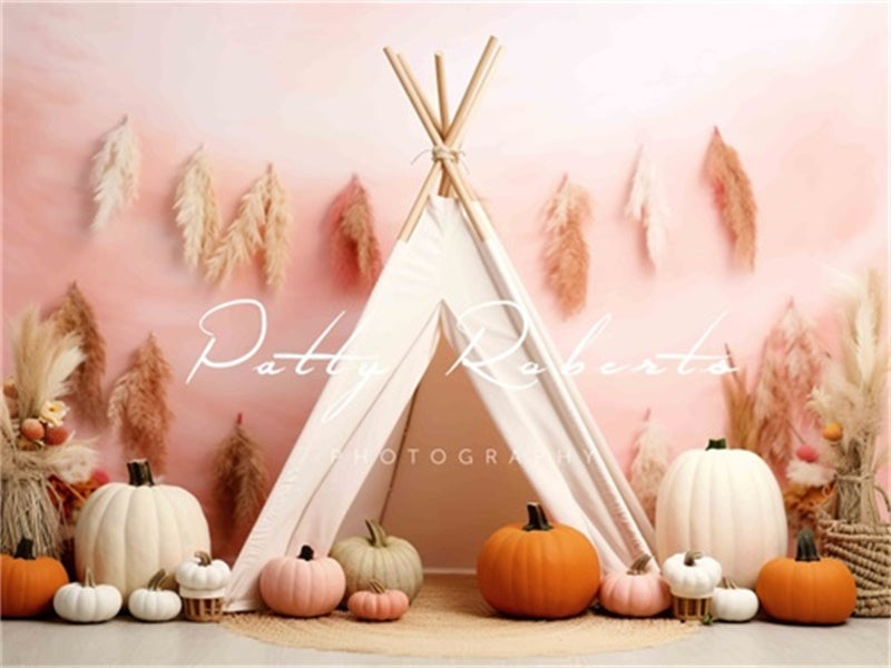 Kate Fall Pumpkin Tent Backdrop Designed by Patty Robert