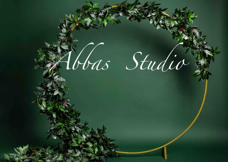 Kate Christmas Holly Arch Backdrop Designed by Abbas Studio