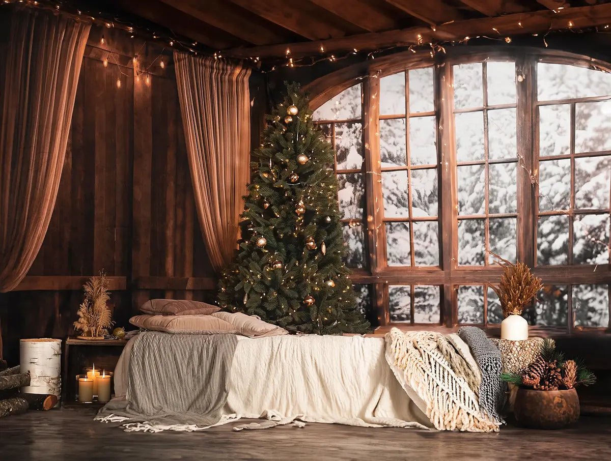 Kate Christmas Santa Room Window Sofa Backdrop Designed by Emetselch