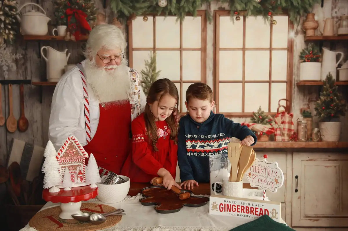 Kate White Christmas Kitchen Backdrop Designed by Emetselch