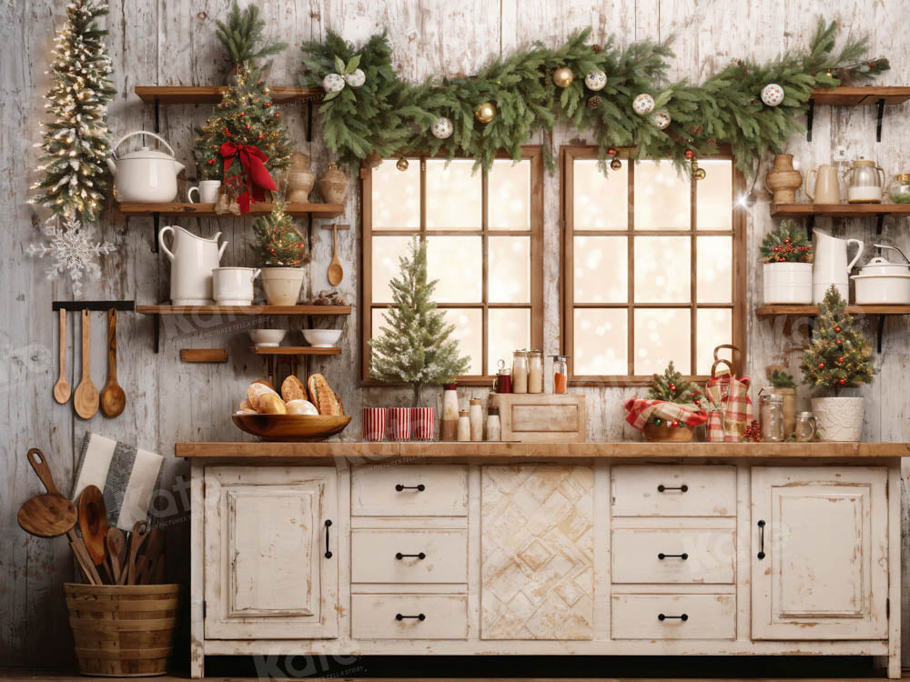 Kate Christmas Kitchen Backdrop Designed by Emetselch
