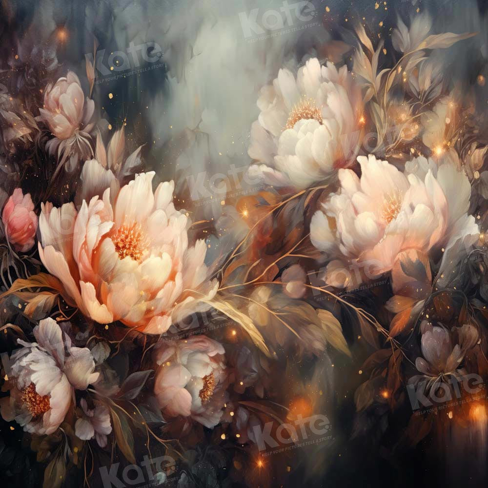 Kate Fine Art White Floral Backdrop Designed by GQ