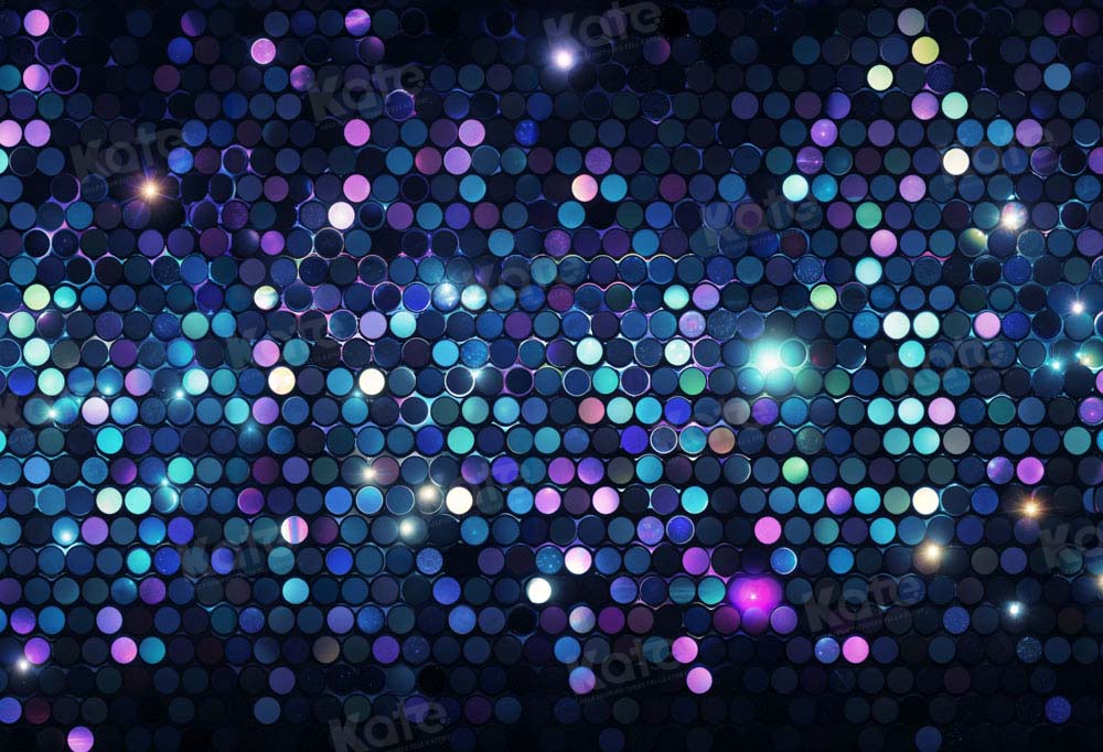 Kate Blue Light/Sequin Backdrop Designed by Chain Photography