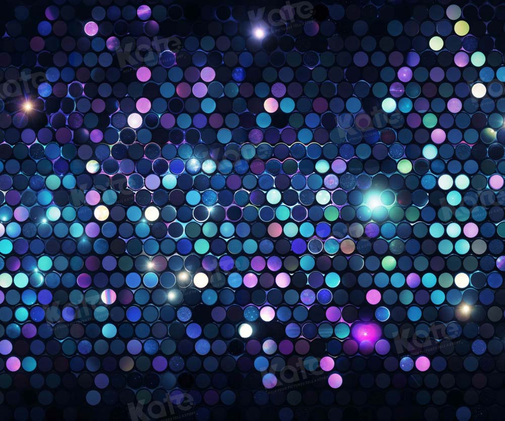Kate Blue Light/Sequin Backdrop Designed by Chain Photography