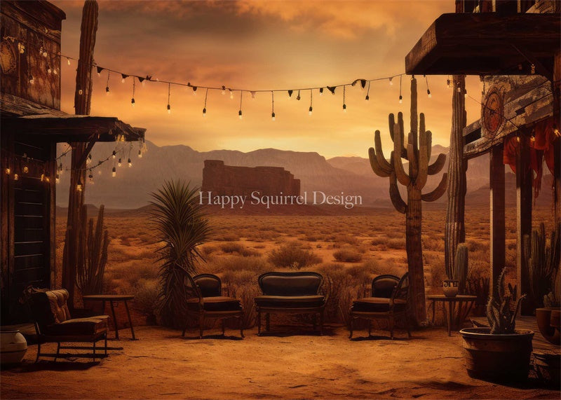 Kate Western Living Backdrop Designed by Happy Squirrel Design