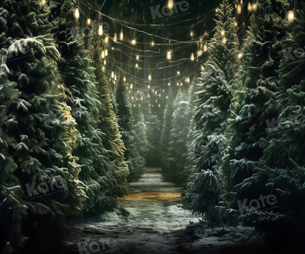 Kate Christmas Tree Farm Backdrop for Photography
