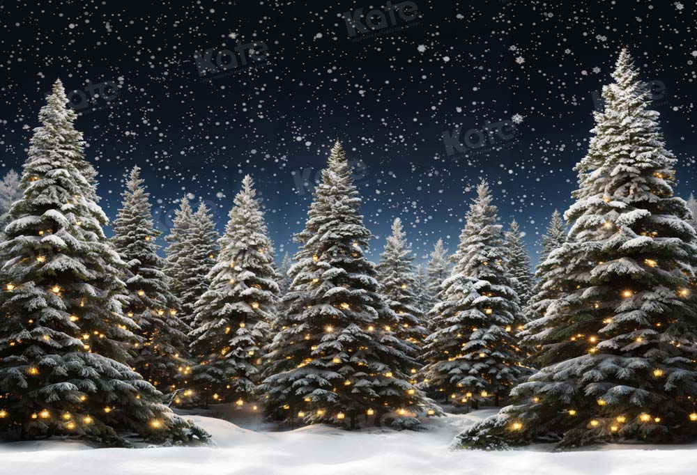 Kate Christmas Tree Farm Backdrop Designed by Chain Photography