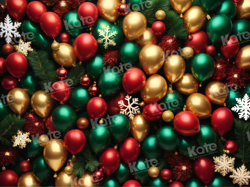 Kate Christmas Balloon Wall Backdrop for Photography