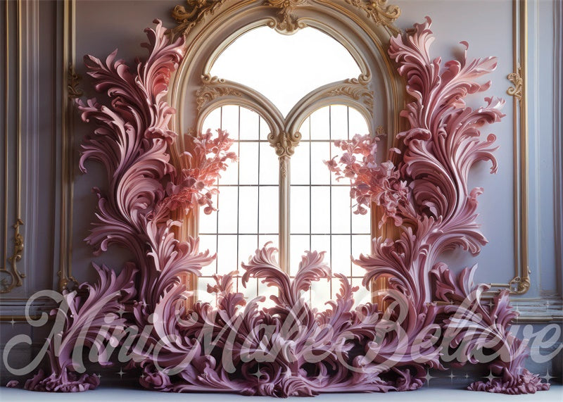Kate Valentine's Day Fantasy Castle Flourish Backdrop Designed by Mini MakeBelieve