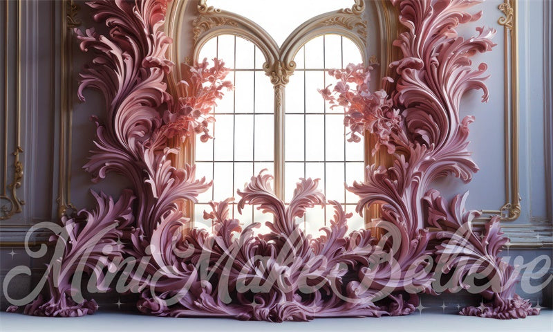 Kate Valentine's Day Fantasy Castle Flourish Backdrop Designed by Mini MakeBelieve