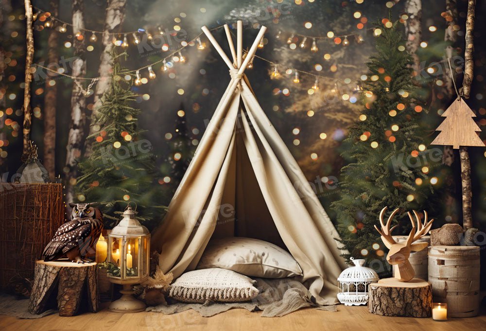 Sesión de fotos de pastel smash en tienda de campaña diseñada por Chain Photography