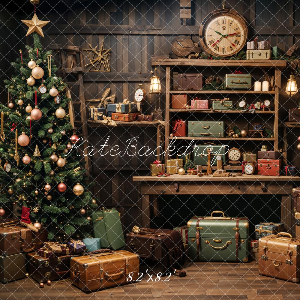 Kate Christmas Santa's workshop Backdrop for Photography