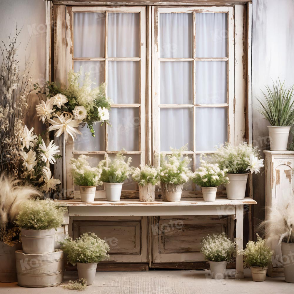 Fondo para fotografía de macetero de primavera para alféizar de ventana