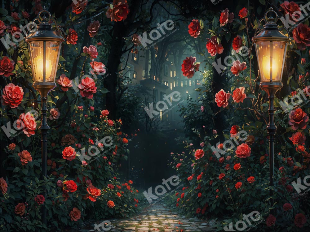 Kate Spring Forest Flower Lantern Backdrop Designed by Chain Photography