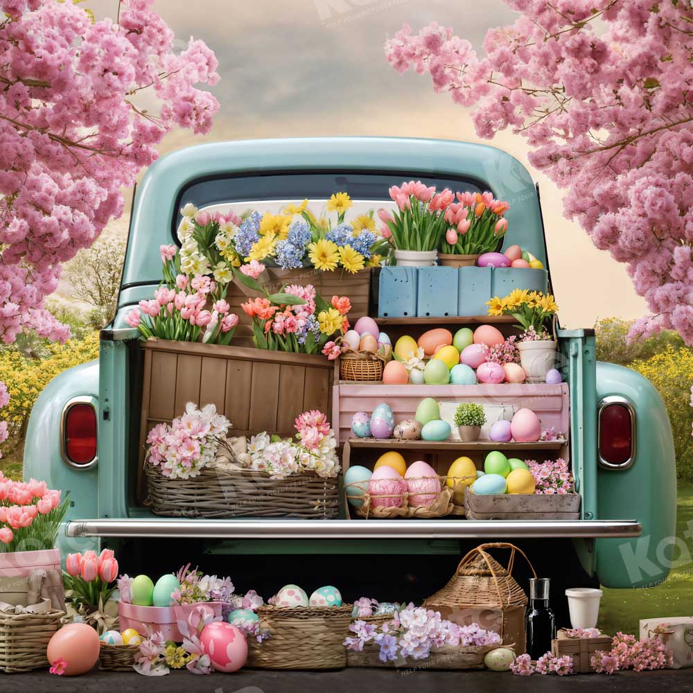 Kate Easter Flower Truck Backdrop Designed by Emetselch