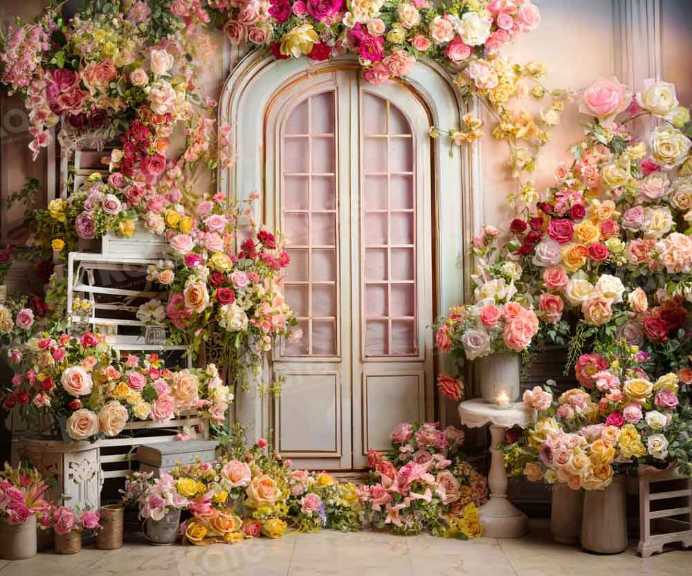 Kate Spring Mother's Day Colorful Flowers Room Backdrop Designed by Emetselch