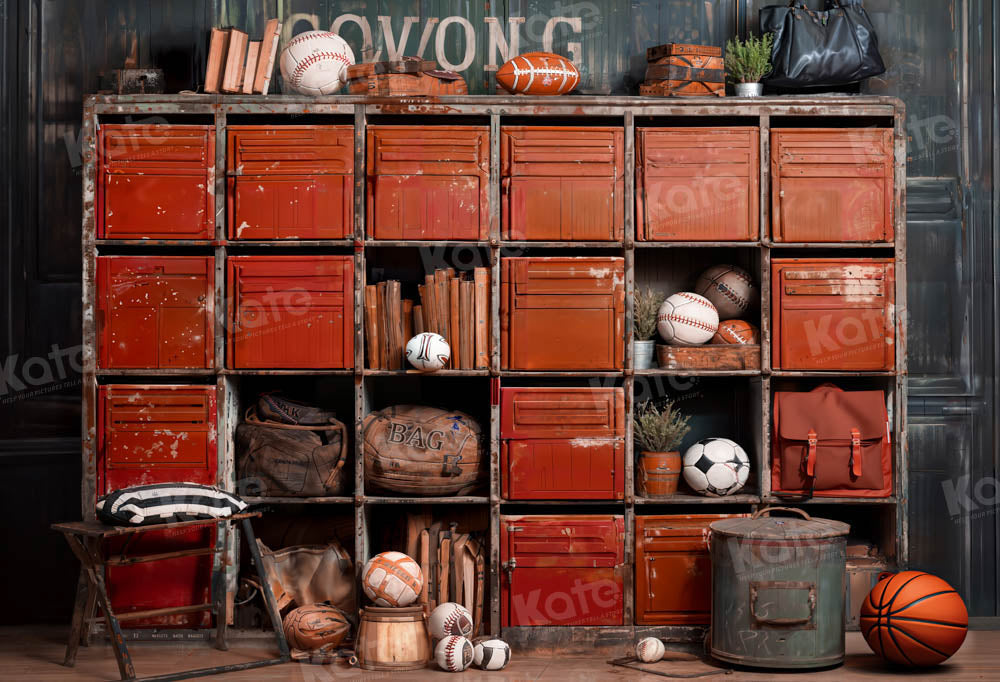 Sport Football Room Backdrop Ontworpen door Chain Photography