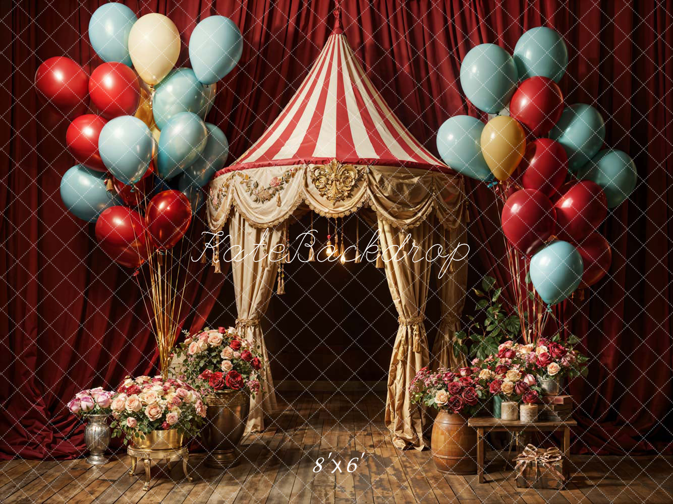 Fiori Palloncino Balcone Nobili Sfondo Scenico Progettato da Chain Photography