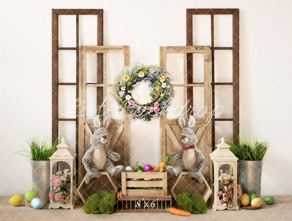 Kate Easter Egg Peter Rabbit Wreath Backdrop Designed by Emetselch