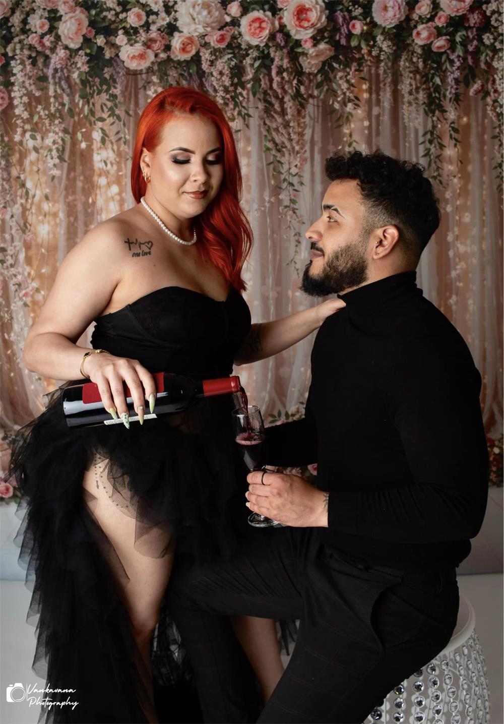 Lente Bloemen Lichtslinger Foto Achtergrond Ontworpen door Chain Photography