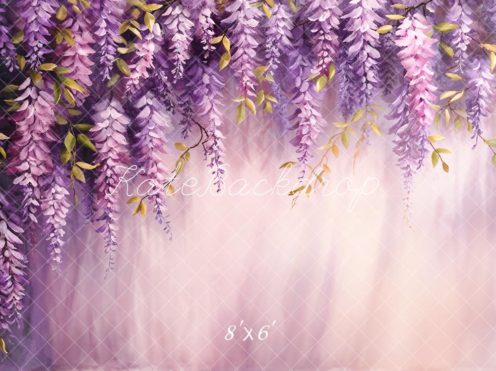 Kate Purple Leaf Art Backdrop Designed by Chain Photography