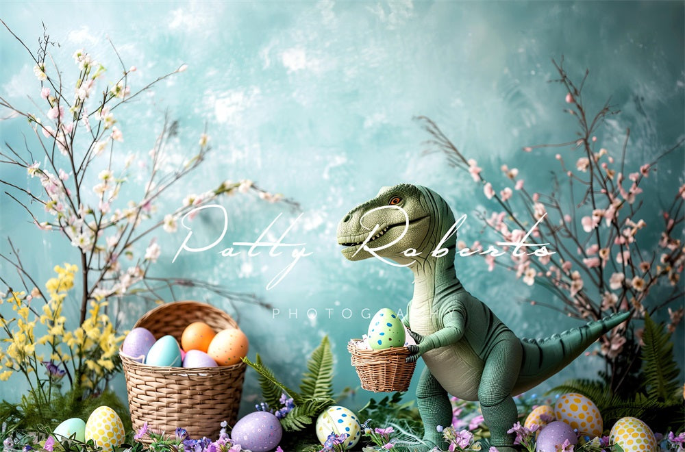 Kate Dino Easter Eggs Backdrop Designed by Patty Robert