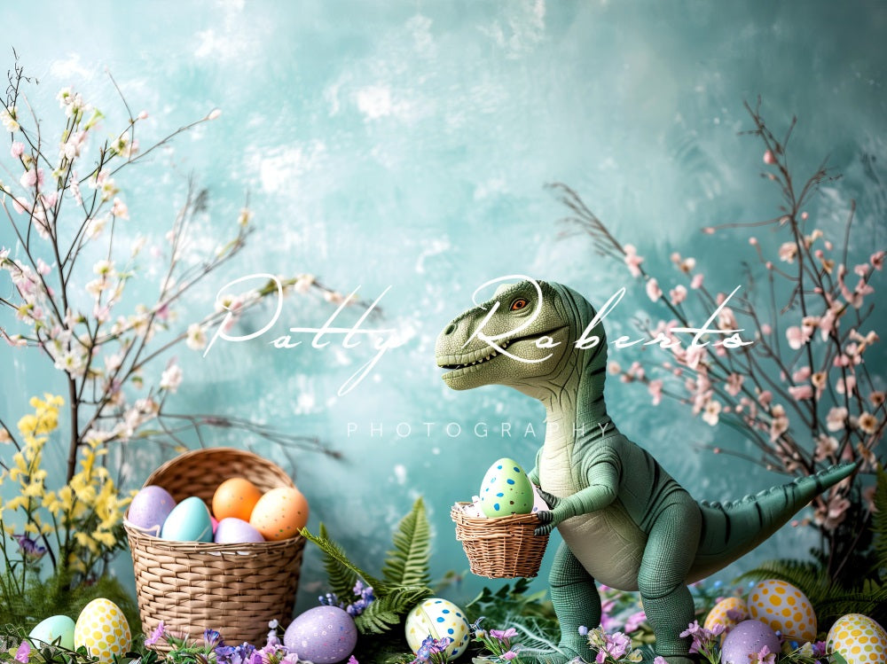 Kate Dino Easter Eggs Backdrop Designed by Patty Robert