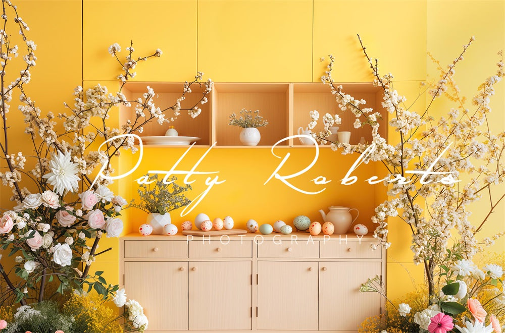 Kate Yellow Easter Kitchen Backdrop Designed by Patty Robert