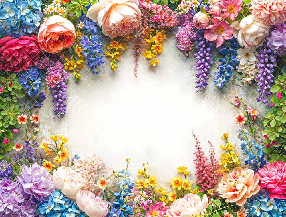 Kate Spring Art Flowers Backdrop Designed by Chain Photography