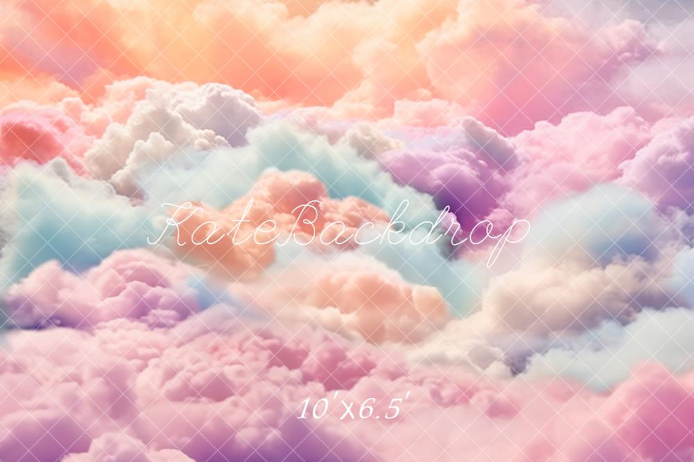 Fantasy Colorful Clouds Sky Foto Achtergrond Ontworpen door Chain Photography