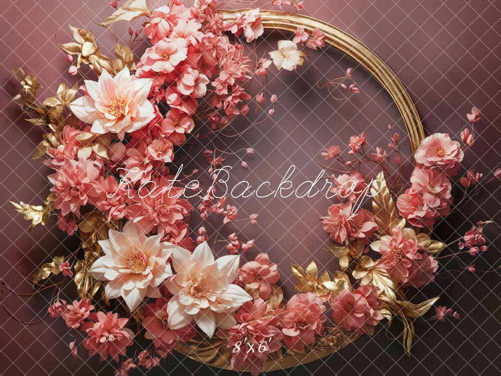 Abstracte Kunst Roze Bloemen Foto Achtergrond Ontworpen door Emetselch