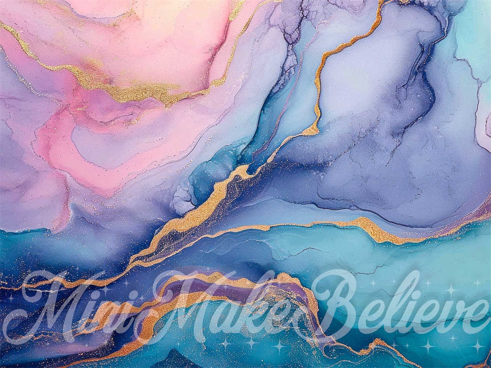 Kate Pastel Marble Backdrop Designed by Mini MakeBelieve