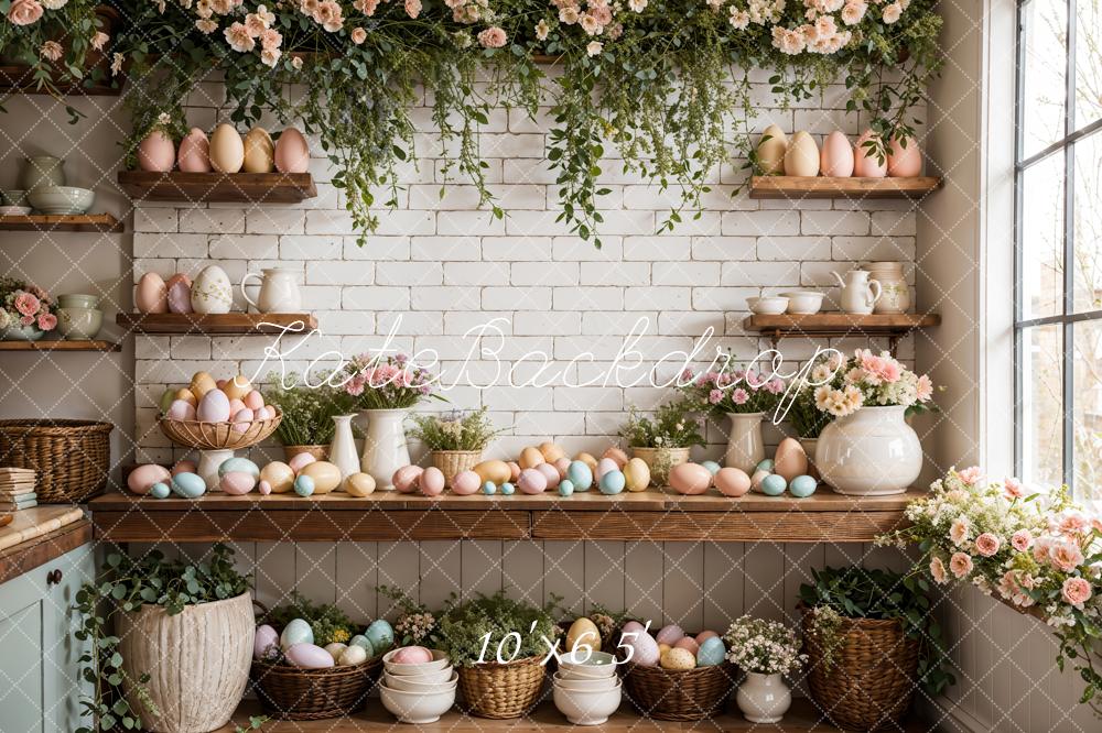 Uova di Pasqua Fiori Sfondo Cucina progettato da Emetselch