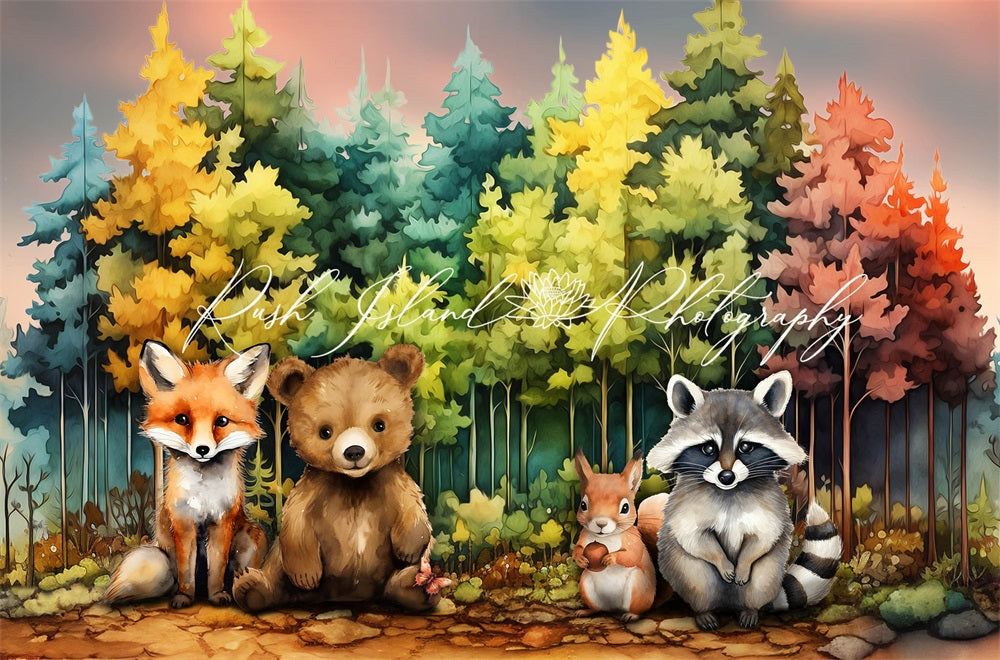 Kate Forest Friends Backdrop Designed by Laura Bybee