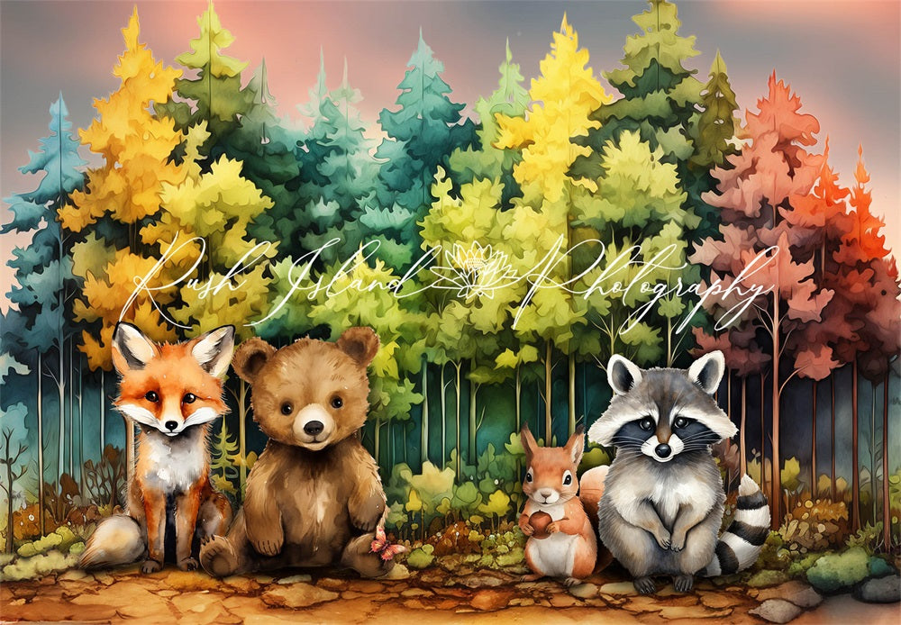 Kate Forest Friends Backdrop Designed by Laura Bybee