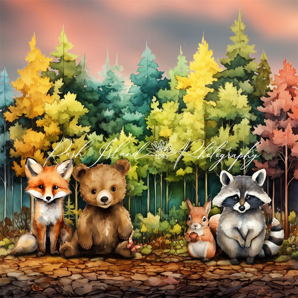 Kate Forest Friends Backdrop Designed by Laura Bybee