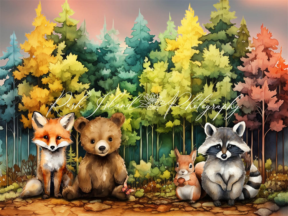 Kate Forest Friends Backdrop Designed by Laura Bybee