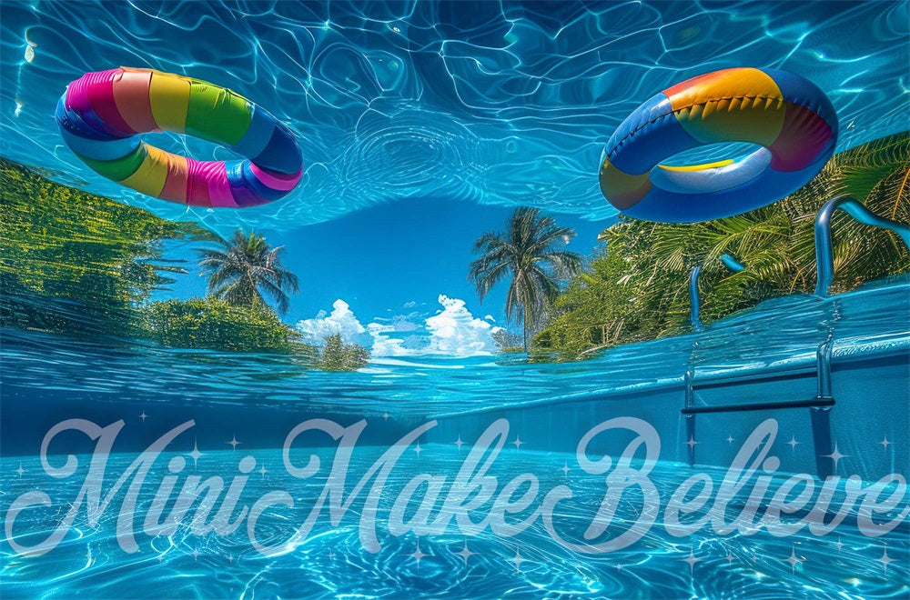 Kate Summer Pool Underwater Backdrop Designed by Mini MakeBelieve