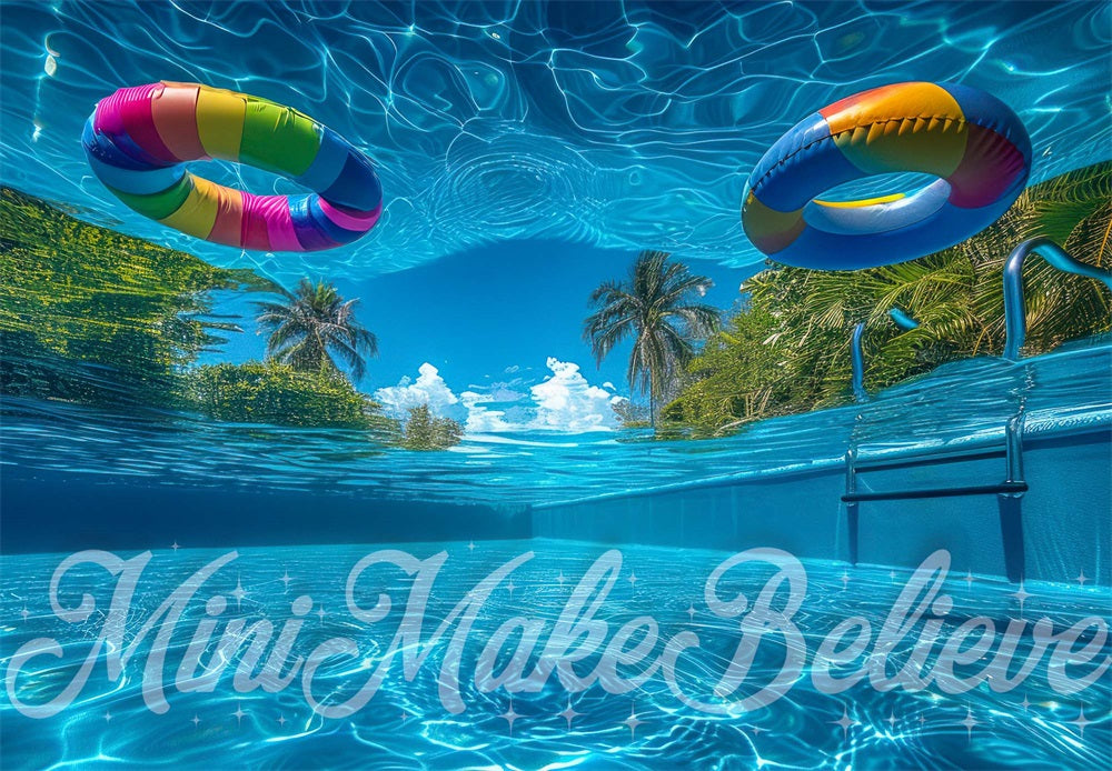 Kate Summer Pool Underwater Backdrop Designed by Mini MakeBelieve