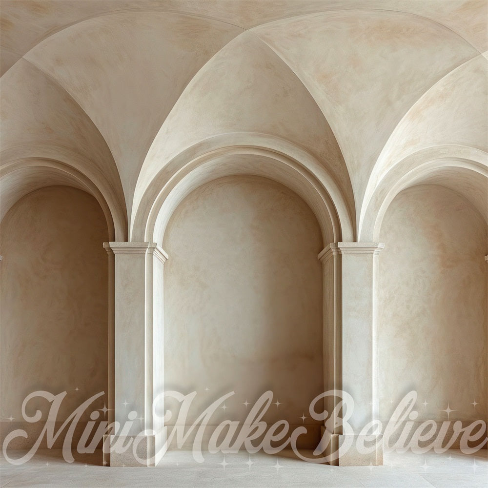 Beige Fancy Arch Wall Backdrop progettato da Mini MakeBelieve