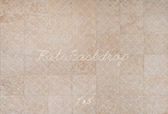 Kate Brown Grid Tile Floor Printed Backdrop Designed by Emetselch