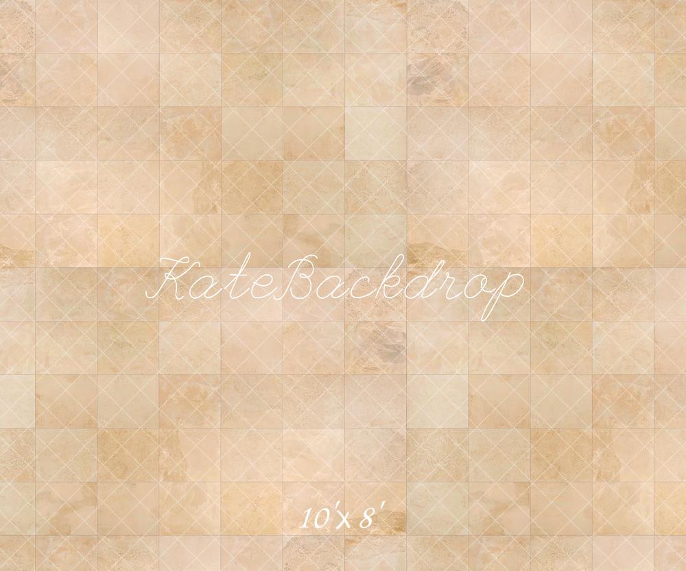 Vintage Lichtbruine Marmeren Ruit Vloer Foto Achtergrond Ontworpen door Kate Afbeelding