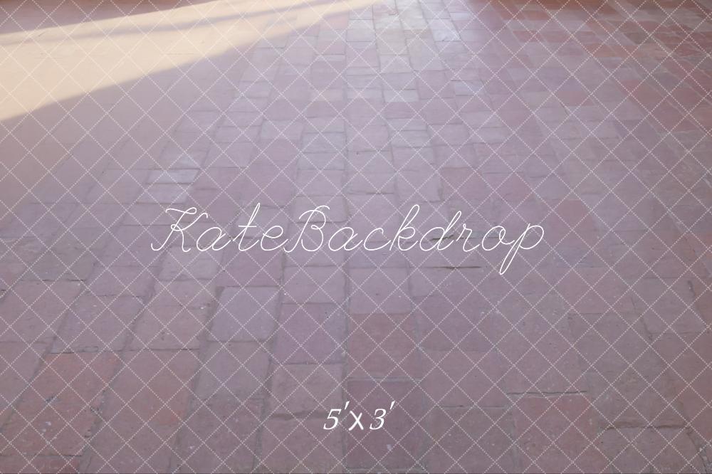 Fondo de suelo de ladrillos de camino gris oscuro diseñado por Kate Imagen