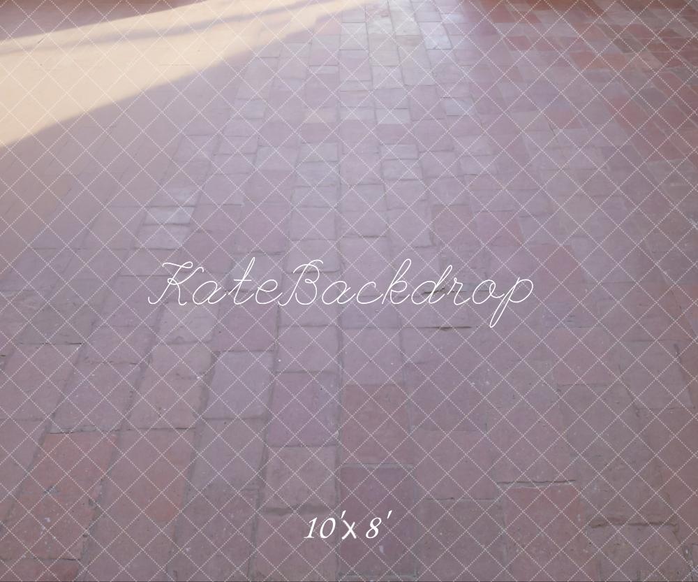 Fondo de suelo de ladrillos de camino gris oscuro diseñado por Kate Imagen