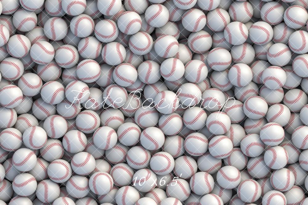 Kate Sports White Baseball Backdrop Designed by Chain Photography