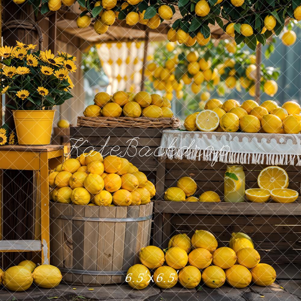 Bosque de verano amarillo de flores y tienda de limón diseñada por Emetselch