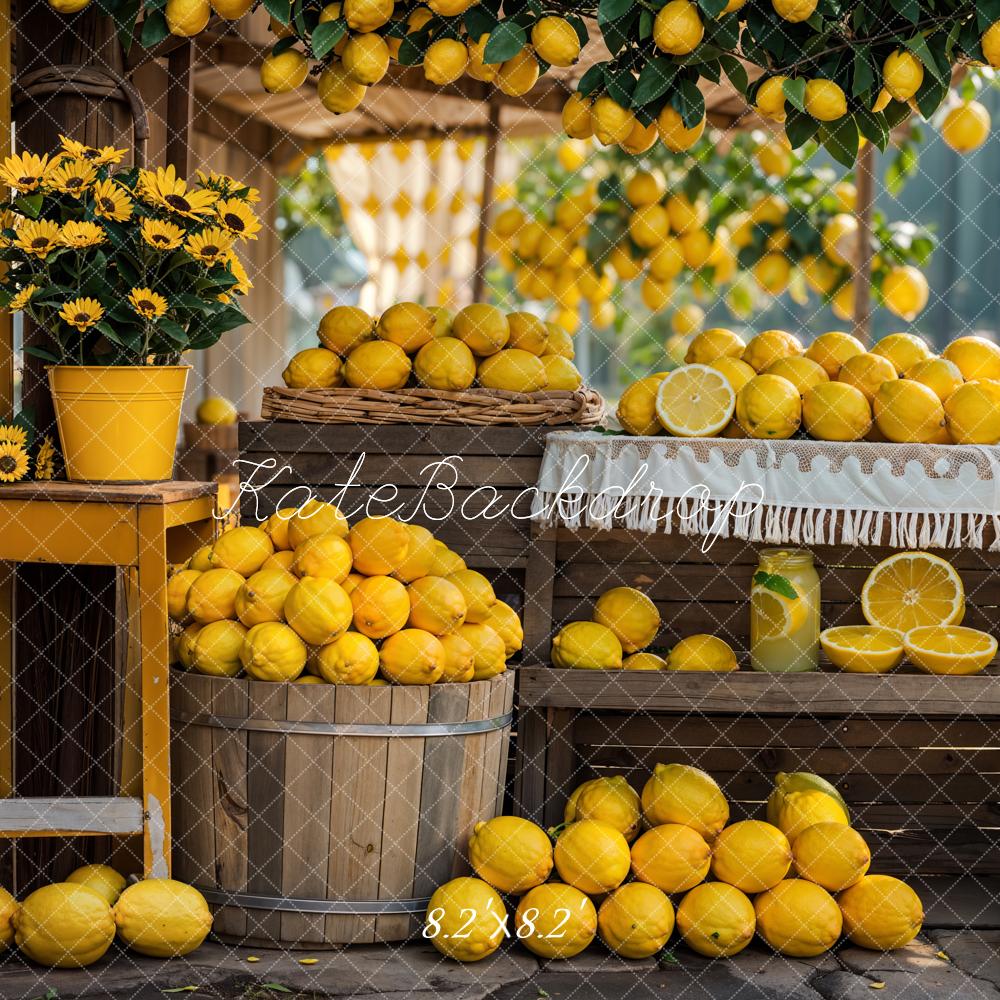 Bosque de verano amarillo de flores y tienda de limón diseñada por Emetselch